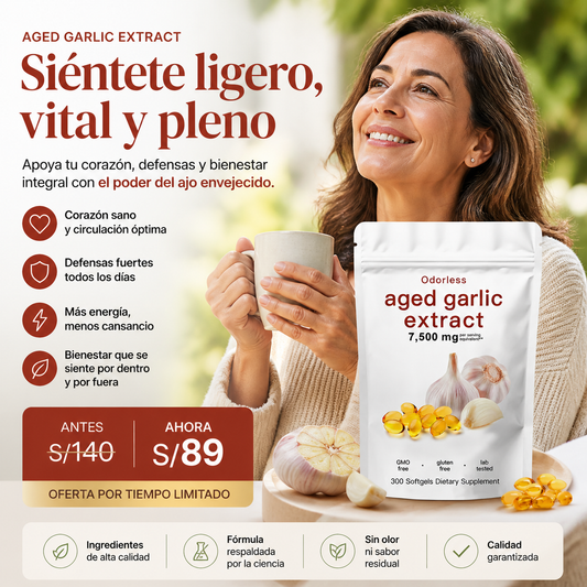 AGED GARLIC EXTRACT - Cuida tu corazón