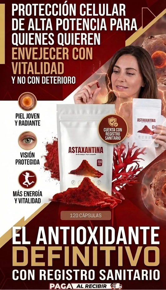 ASTAXANTINA - EL ANTIOXIDANTE DEFINITIVO